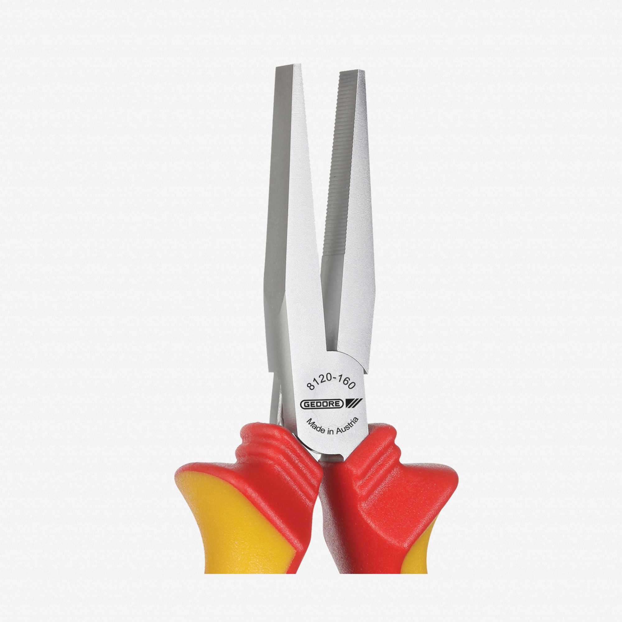 Gedore VDE 8120-160 H VDE Flat nose pliers with VDE insulating sleeves