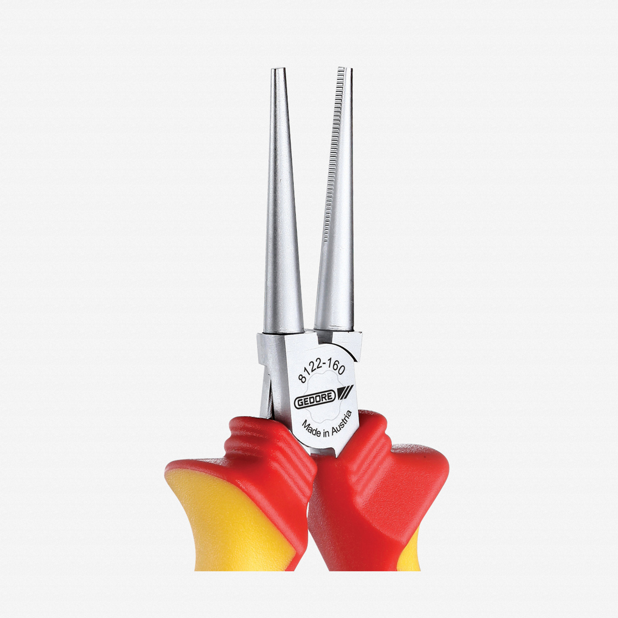 Gedore VDE 8122-160 H VDE Round nose pliers with VDE insulating sleeves
