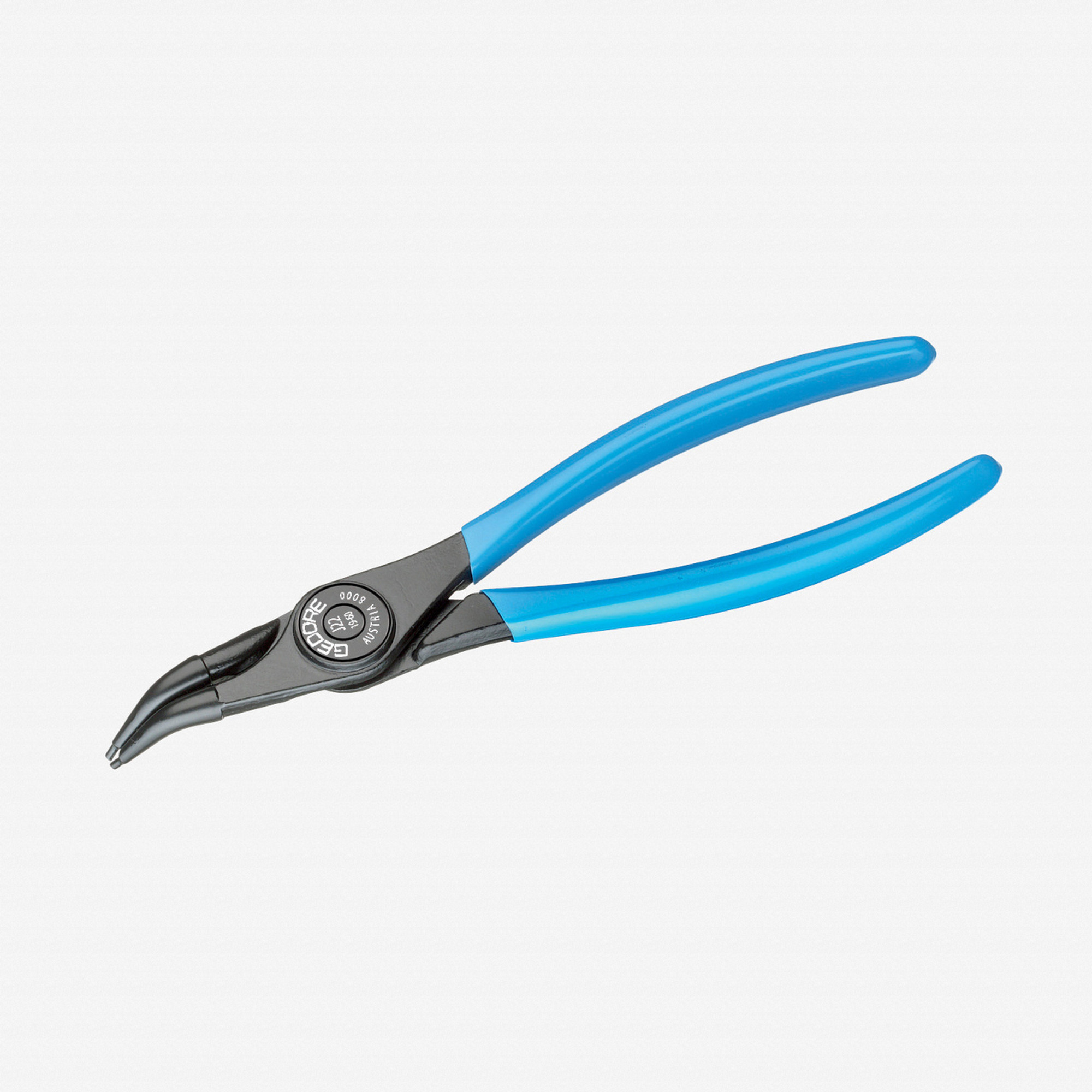 Gedore 8000 J 02 Circlip pliers for internal retaining rings, angled 45 degrees, 8-13 mm