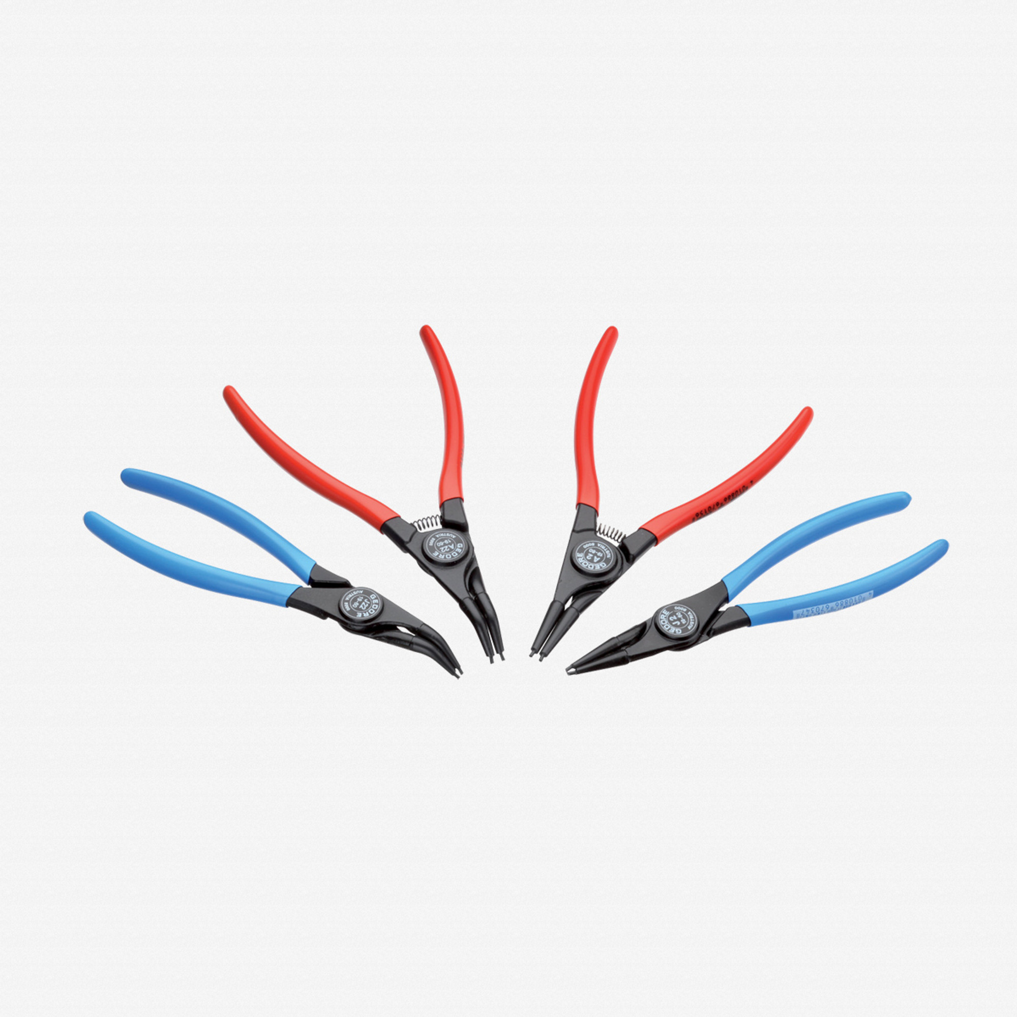 Gedore S 8024 Set of circlip pliers, 4 pcs