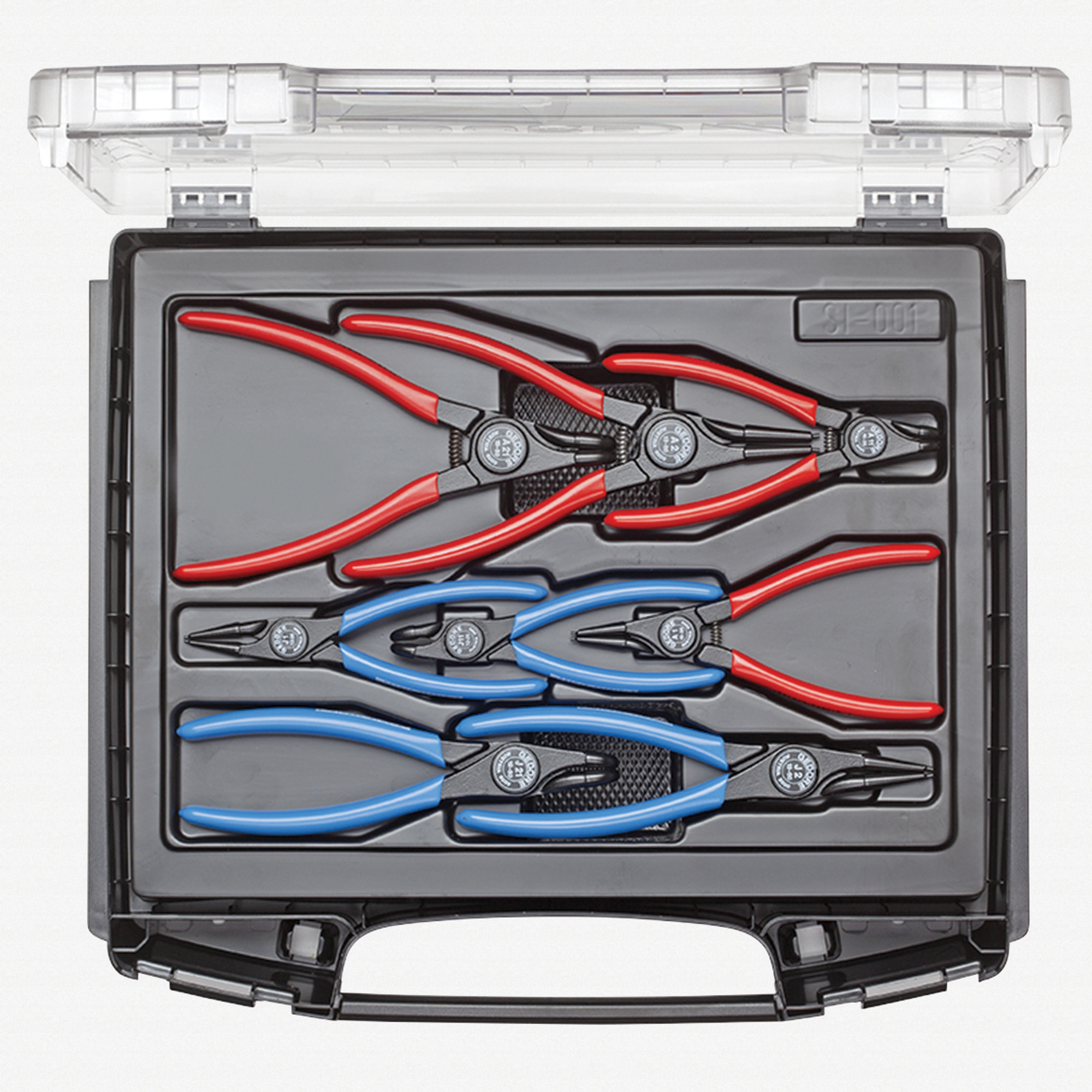 Gedore RZB1-19 Set of circlip pliers, 8 pcs