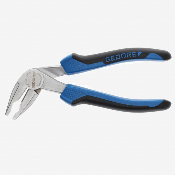 Gedore 8248-160 TC Combination Pliers, Angled, 160 mm, Plastic Grip