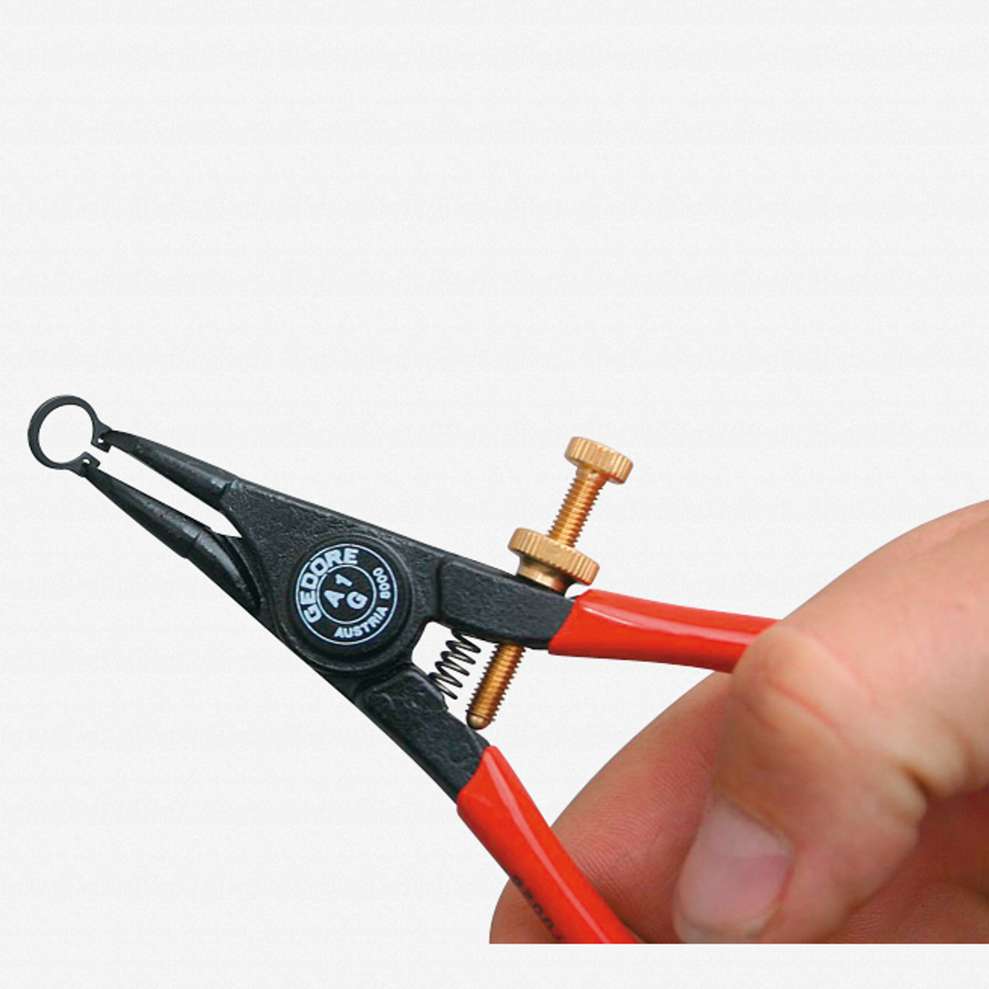 Gedore 8000 A 1G Circlip pliers for external retaining rings, angled 30 degrees 4.0-9.0 mm
