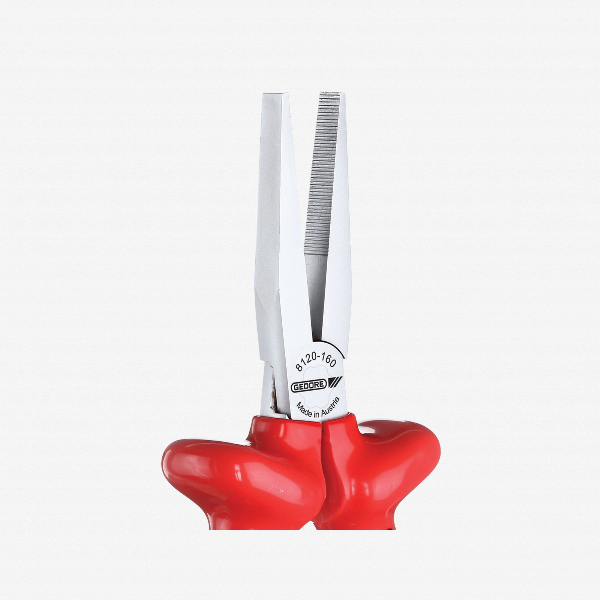 Gedore VDE 8120-160 VDE Flat nose pliers with VDE dipped insulation
