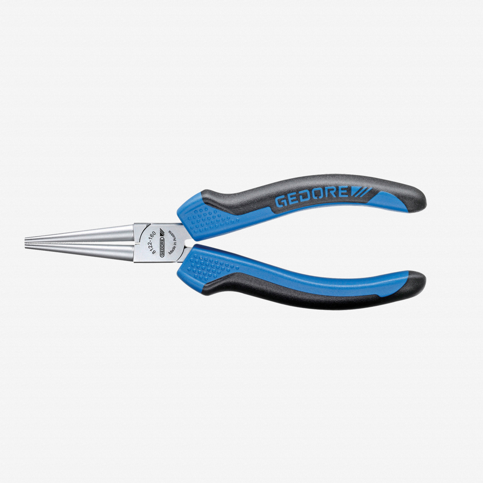 Gedore 8122-160 JC Round nose pliers 160 mm, 2-component handle