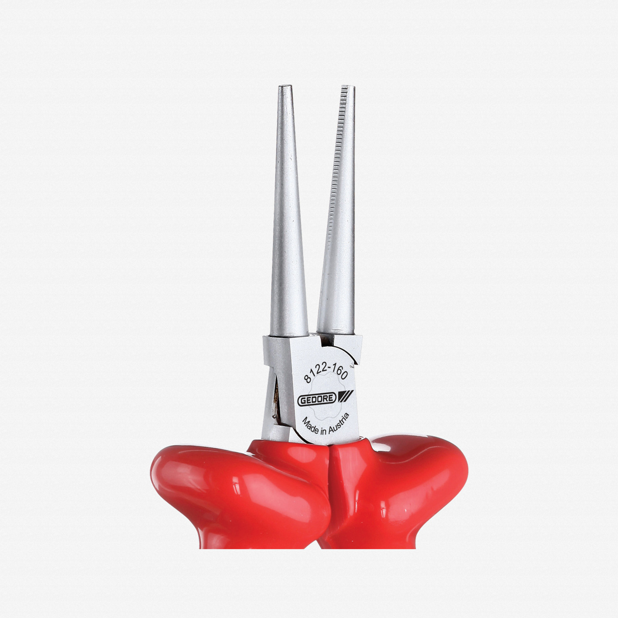 Gedore VDE 8122-160 VDE Round nose pliers with VDE dipped insulation