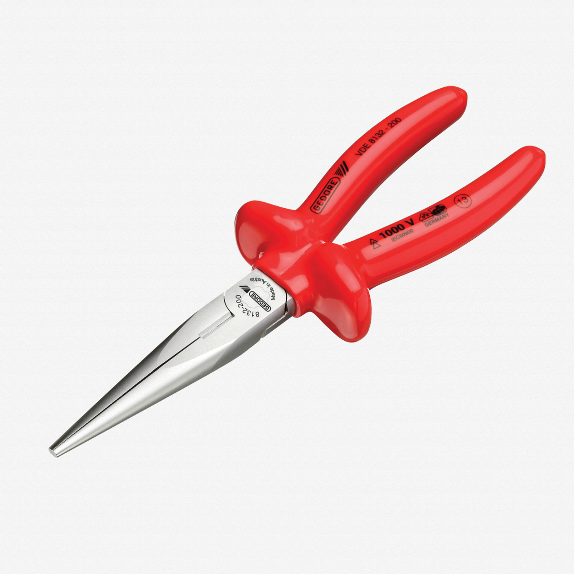 Gedore VDE 8132-200 VDE Telephone pliers with VDE dipped insulation