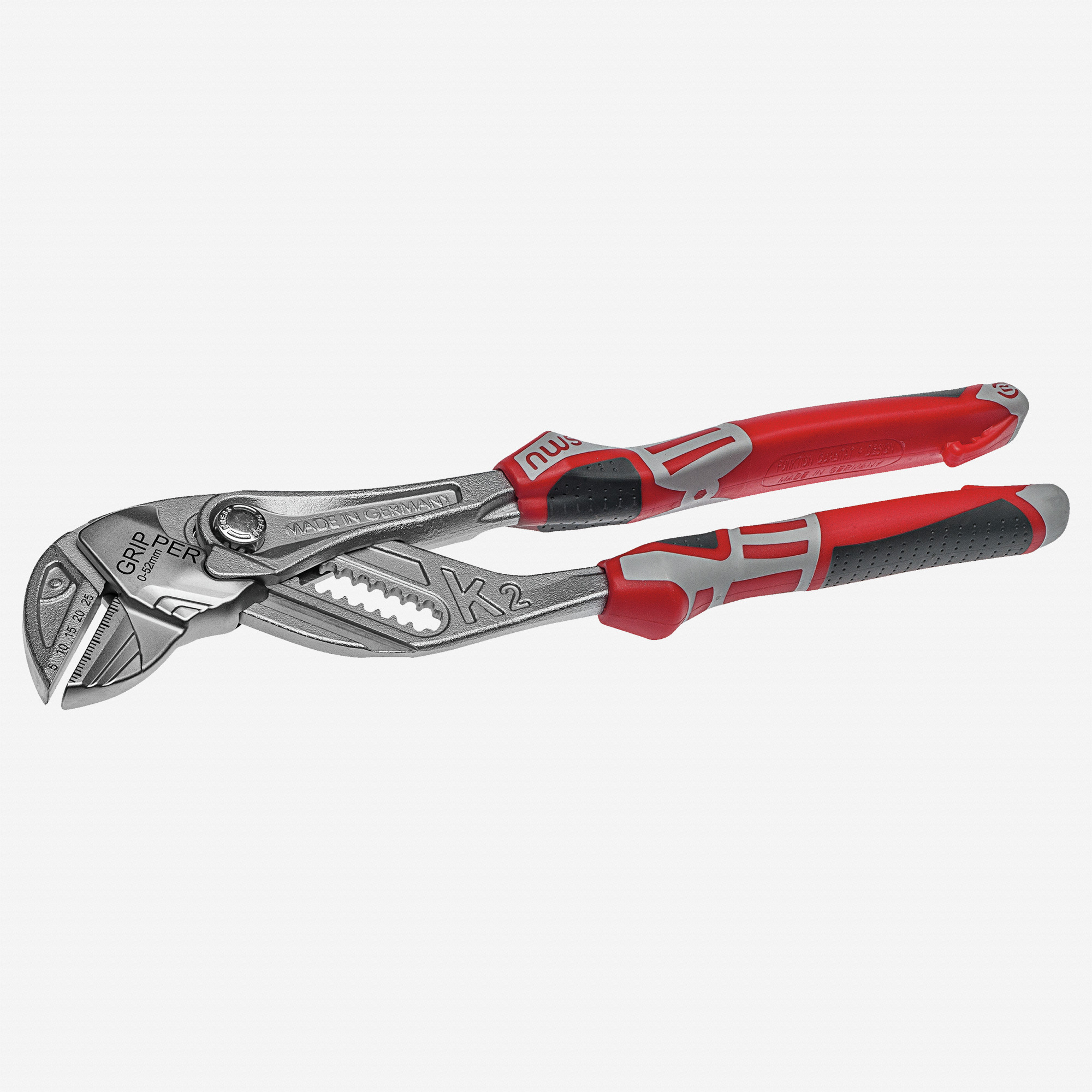 NWS Pliers Wrench Gripper - Matte Chromium - SoftGripp, 10"