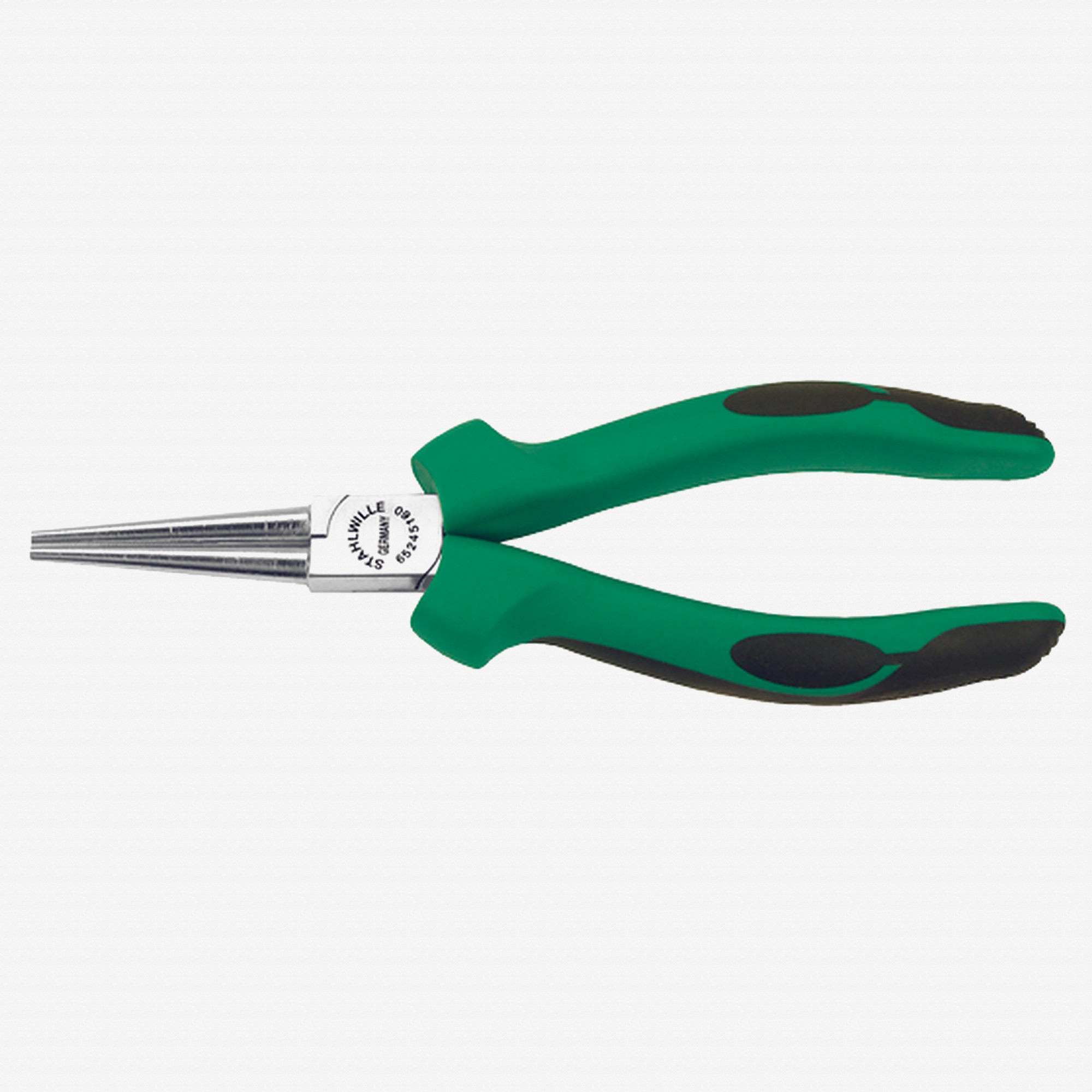 Stahlwille 6524 Round Nose Pliers, Long, 160 mm, Chrome, Multi-component