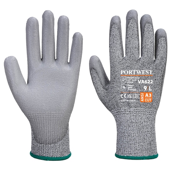 Guante de Palma de PU Resistente al Corte MR de Portwest, XS - VA622