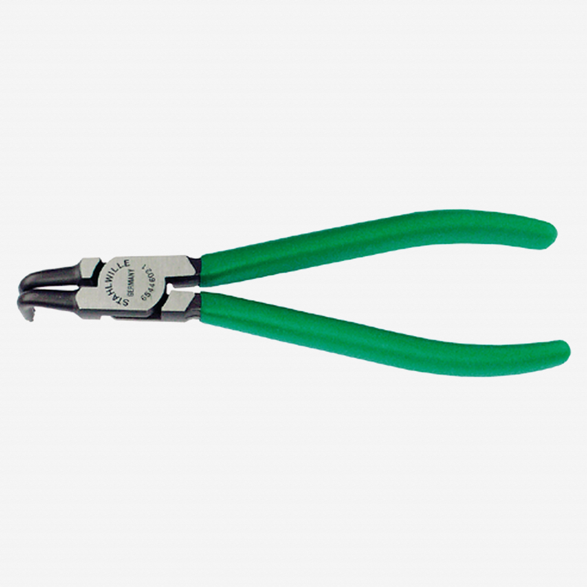 Stahlwille 6544 Internal Circlip Pliers, Bent 90 deg, Size J21, 19-60mm, Dip-Coated