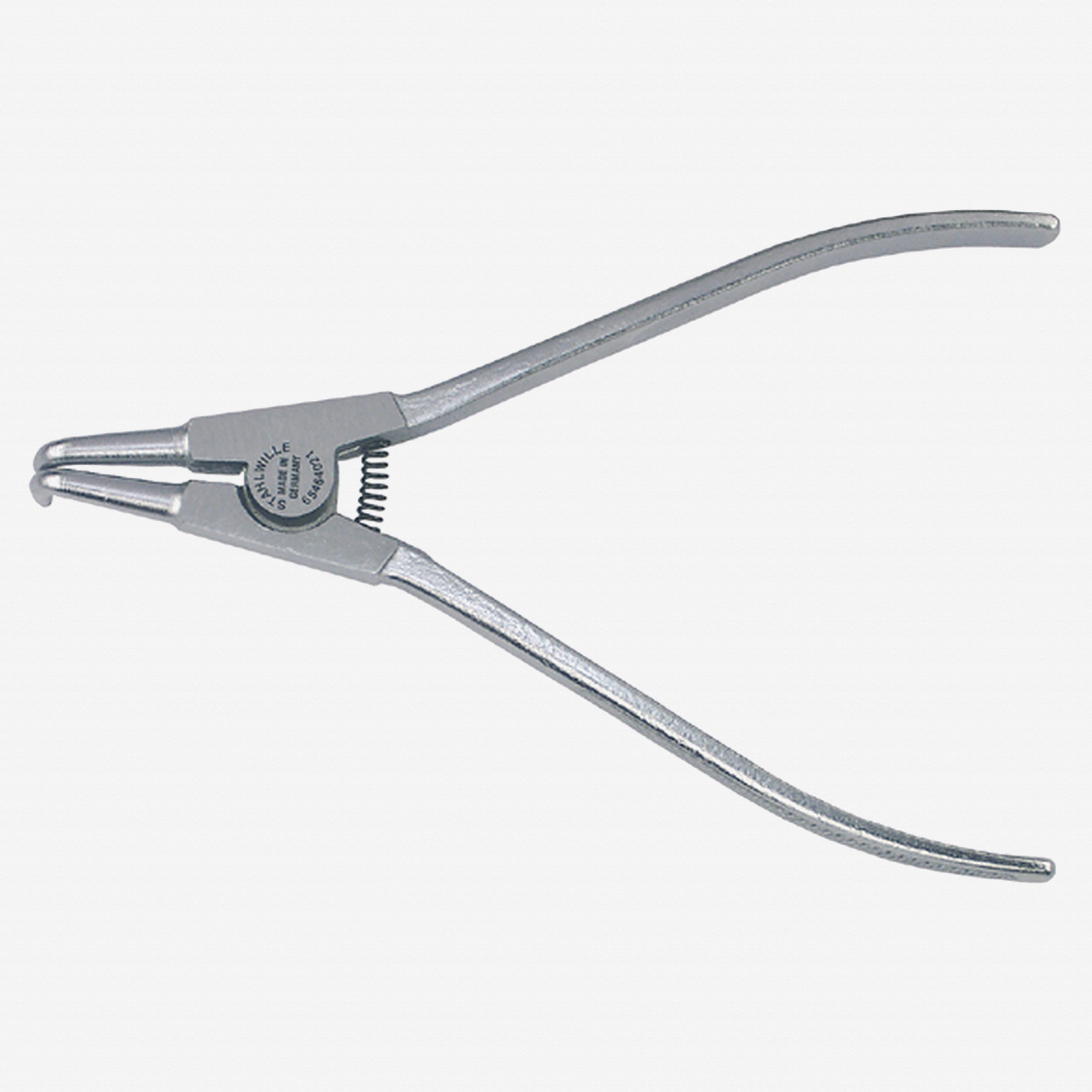 Stahlwille 6546 External Circlip Pliers, Bent 90 Degrees, Size A41, 85-140mm, Checkered
