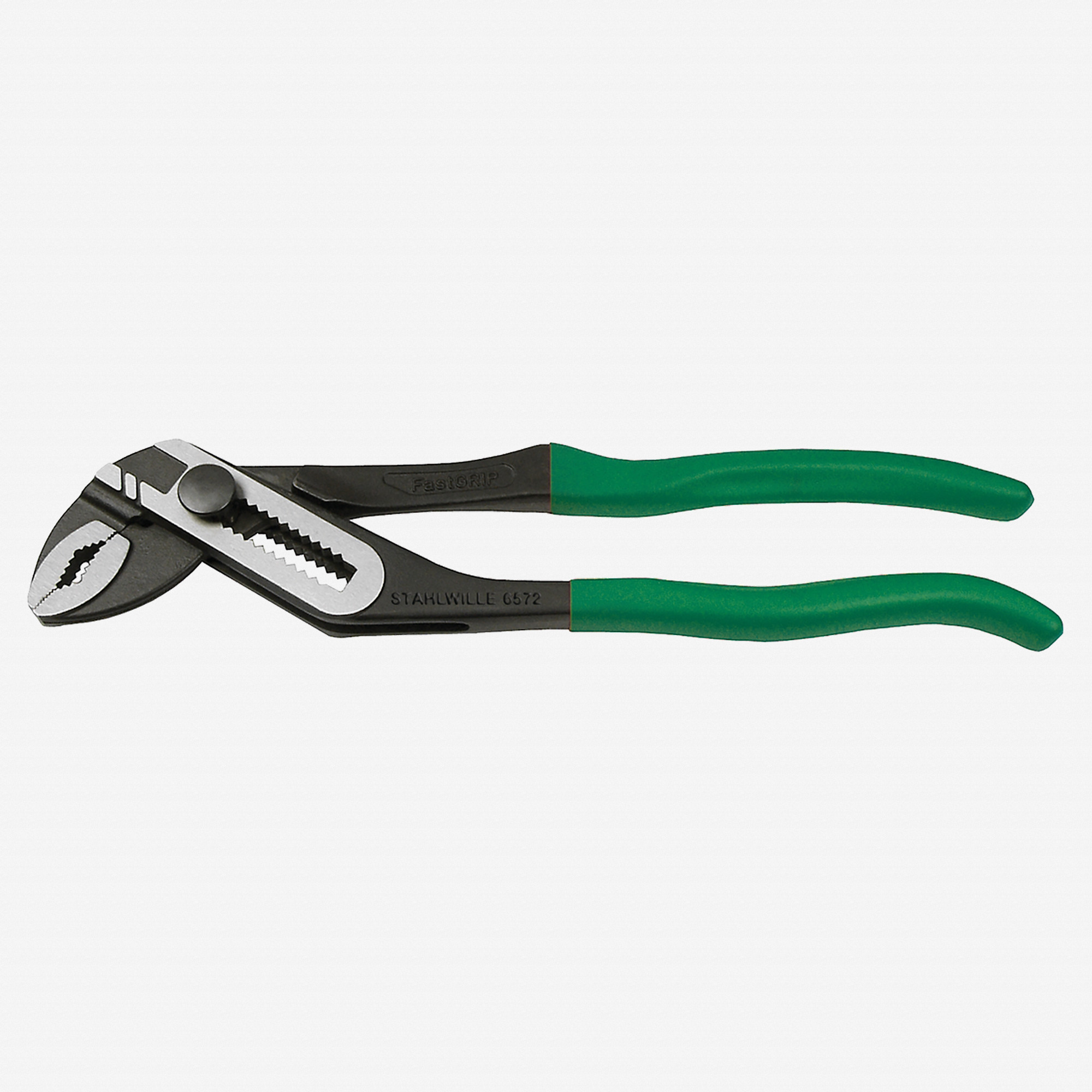 Stahlwille 6572 FastGRIP Waterpump Pliers, 180 mm, Dip-Coated