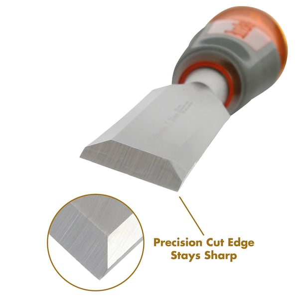 Buck Brothers Pro Full Tang Wood Chisel – 1" (25MM) - 74816