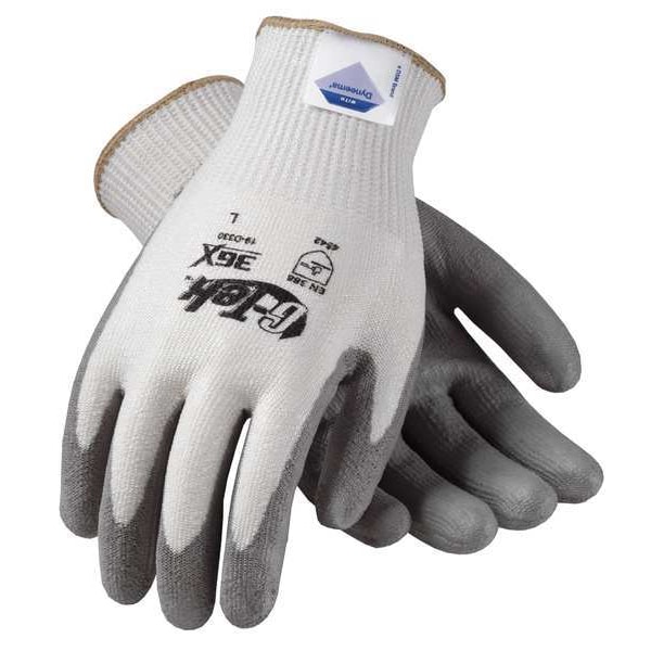 Guantes recubiertos resistentes al corte Pip, Nivel de corte A4, 13 ga, Blancos, Talla L - 19-D330/L