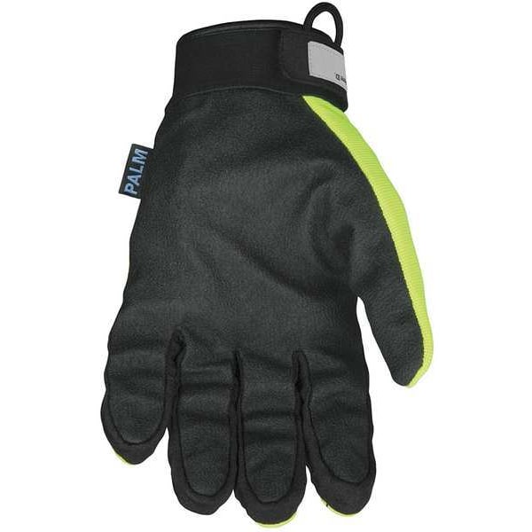 Guantes de mecánico resistentes al corte y de alta visibilidad de Mcr Safety, nivel de corte A9, color negro, talla M - ML300AM.