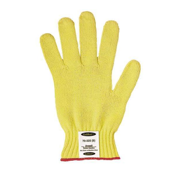 Guantes resistentes al corte de Ansell, Nivel de corte A3, 7 galgas, color amarillo, Talla M - 70-225