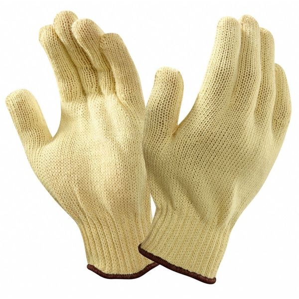 Guantes resistentes al corte de Ansell, Nivel de corte A3, 7 galgas, color amarillo, Talla M - 70-225