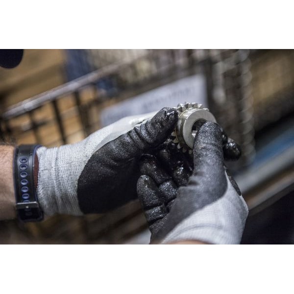 Guantes recubiertos resistentes al corte Ansell, Nivel de corte A2, 15 ga, gris, XL (10) - 11-927.