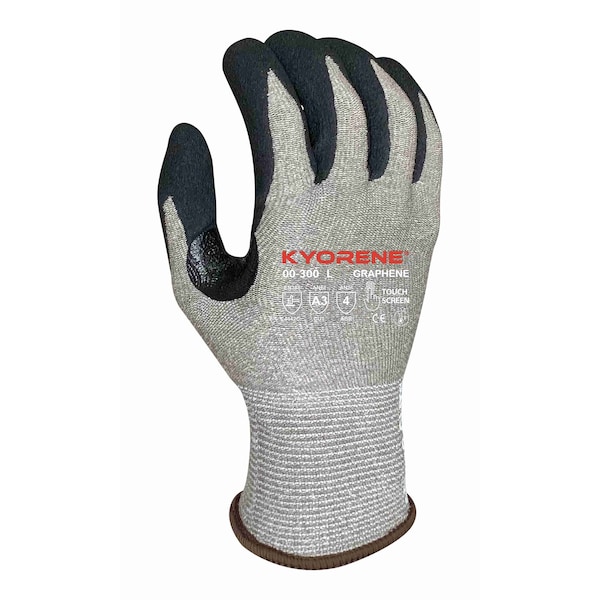 Guantes resistentes a cortes Kyorene, Nivel de Corte A3, 13g, Gris, XL - 00-300 (XL)