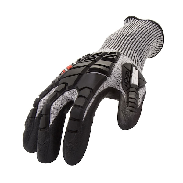 Guantes recubiertos con protección anti-corte y resistencia al impacto 212 Performance, Nivel 5 de corte, Negro/Gris, Talla L - AXIMPC5-06-010