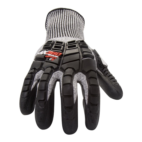 Guantes recubiertos con protección anti-corte y resistencia al impacto 212 Performance, Nivel 5 de corte, Negro/Gris, Talla L - AXIMPC5-06-010