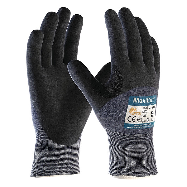 Guante corta resistente Pip, Nivel de corte A3, 15 ga, Azul/Negro, L - 44-3755