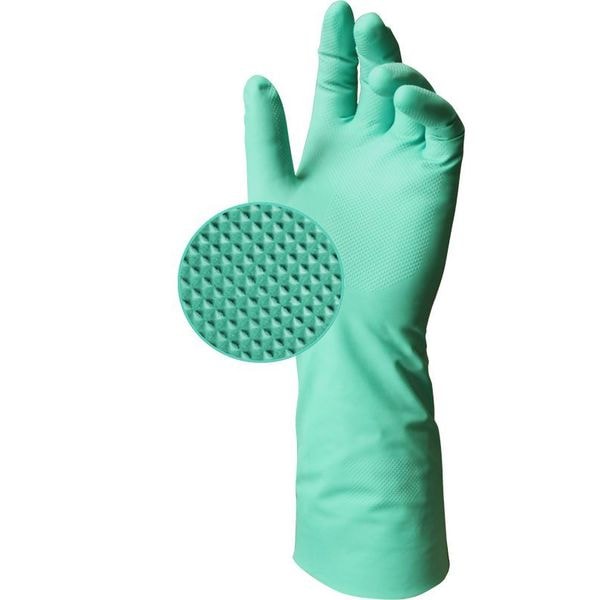 Guantes Resistentes a Químicos Ansell de 12-1/2", de Nitrilo, Talla 10, 1 Par - 37-200
