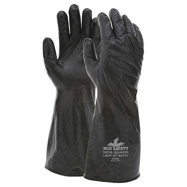 Guante resistente a químicos MCR Safety, XL, Negro, PR - CP05XL