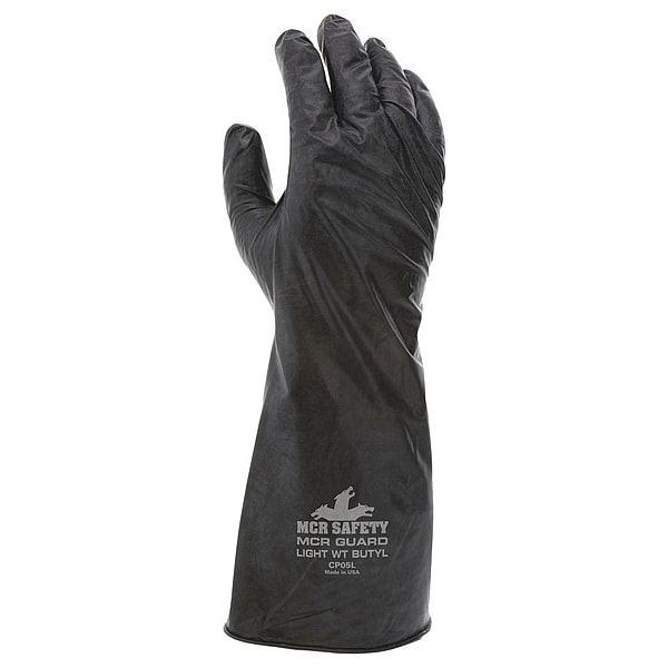 Guante resistente a químicos MCR Safety, XL, Negro, PR - CP05XL