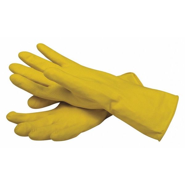 Guantes San Jamar resistentes a químicos de 12", de látex, tamaño M, paquete de 12 - 620-M