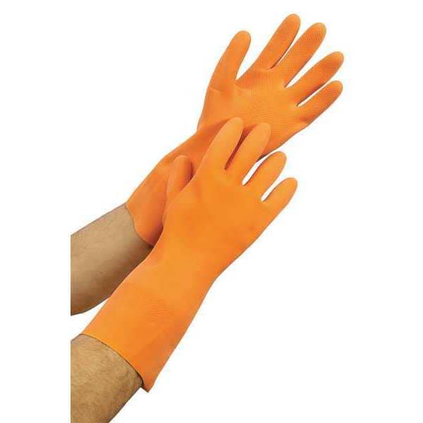 Guantes resistentes a productos químicos de 13" Condor, látex de caucho natural, 10, 1 par - 48UP34.