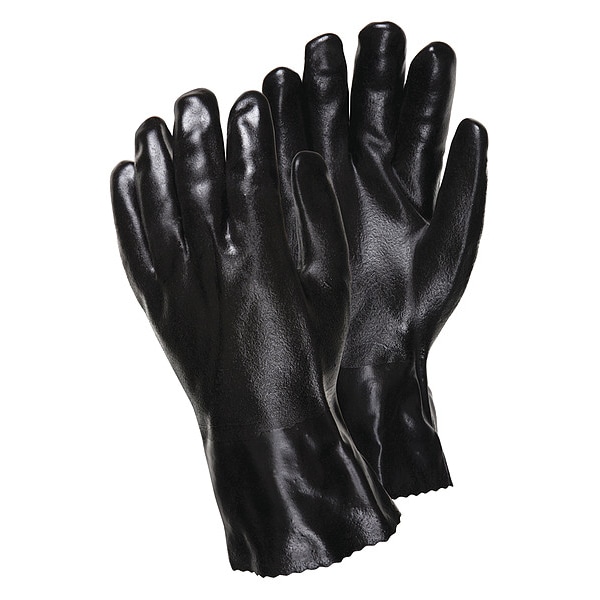 Guantes resistentes a productos químicos de 14" Mcr Safety, PVC, L, paquete de 12 - 6524SJ