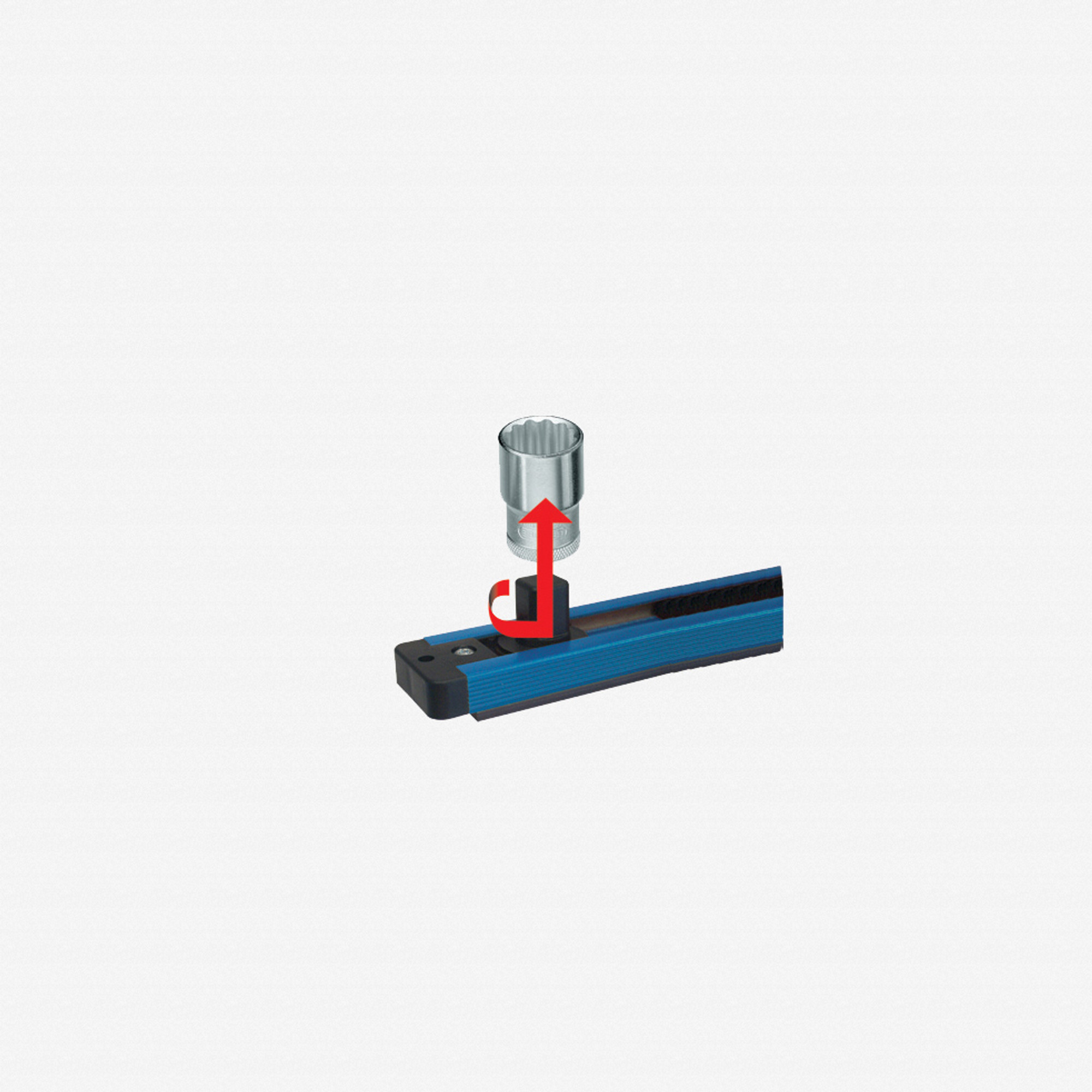 Gedore SL 1916 Tool holding rail 1/2", magnetic, 580 mm
