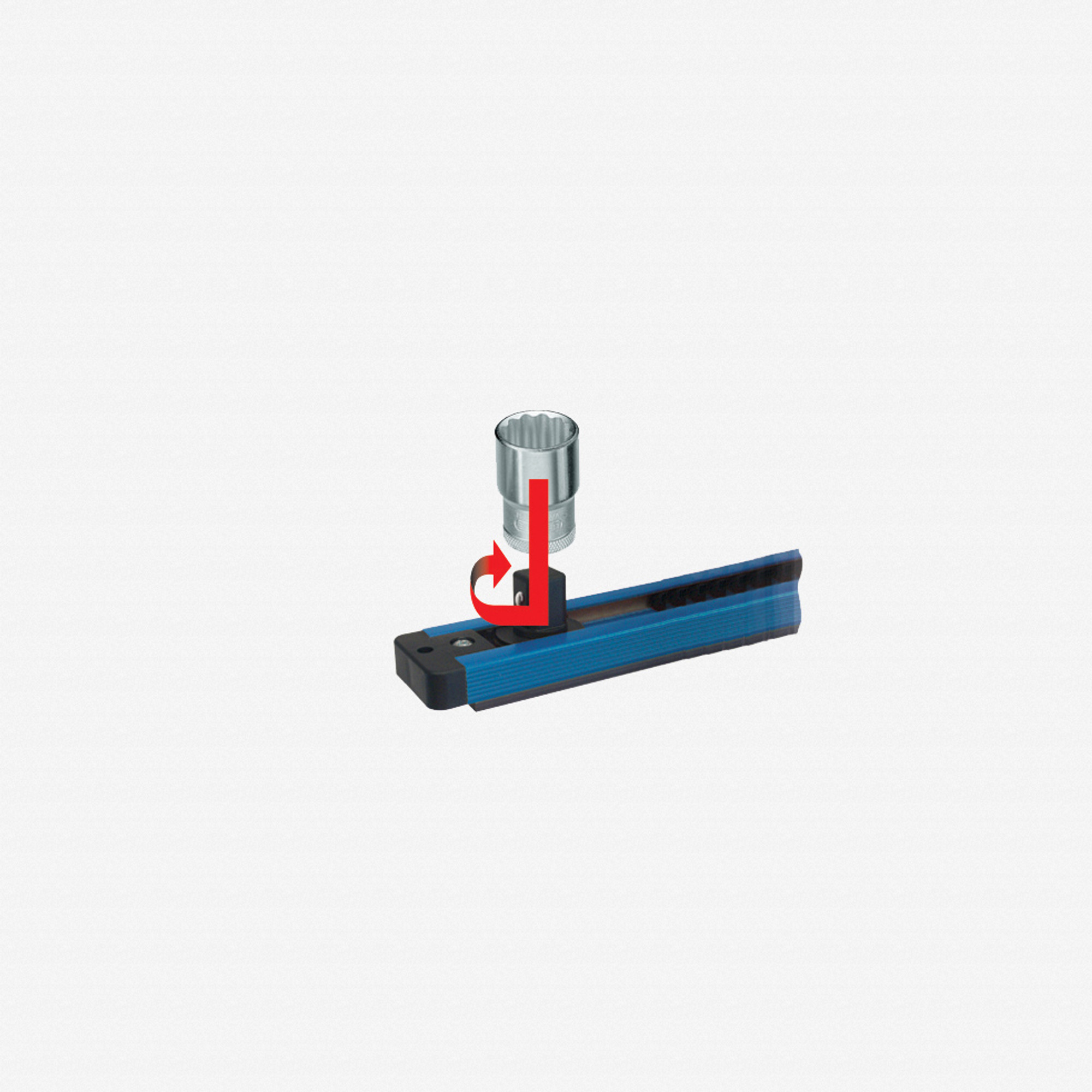 Gedore SL 1916 Tool holding rail 1/2", magnetic, 580 mm