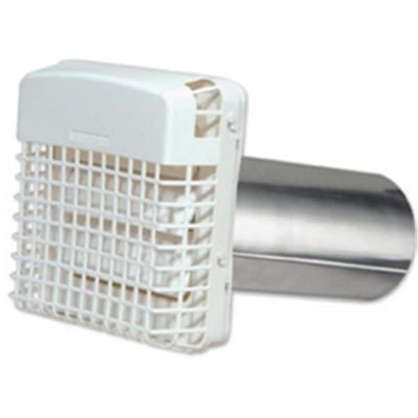 Dundas Jafine Dundas Jafine PGH4WXZ Dryer Vent with Pest Barricade; White - 4 in. - PGH4WXZ