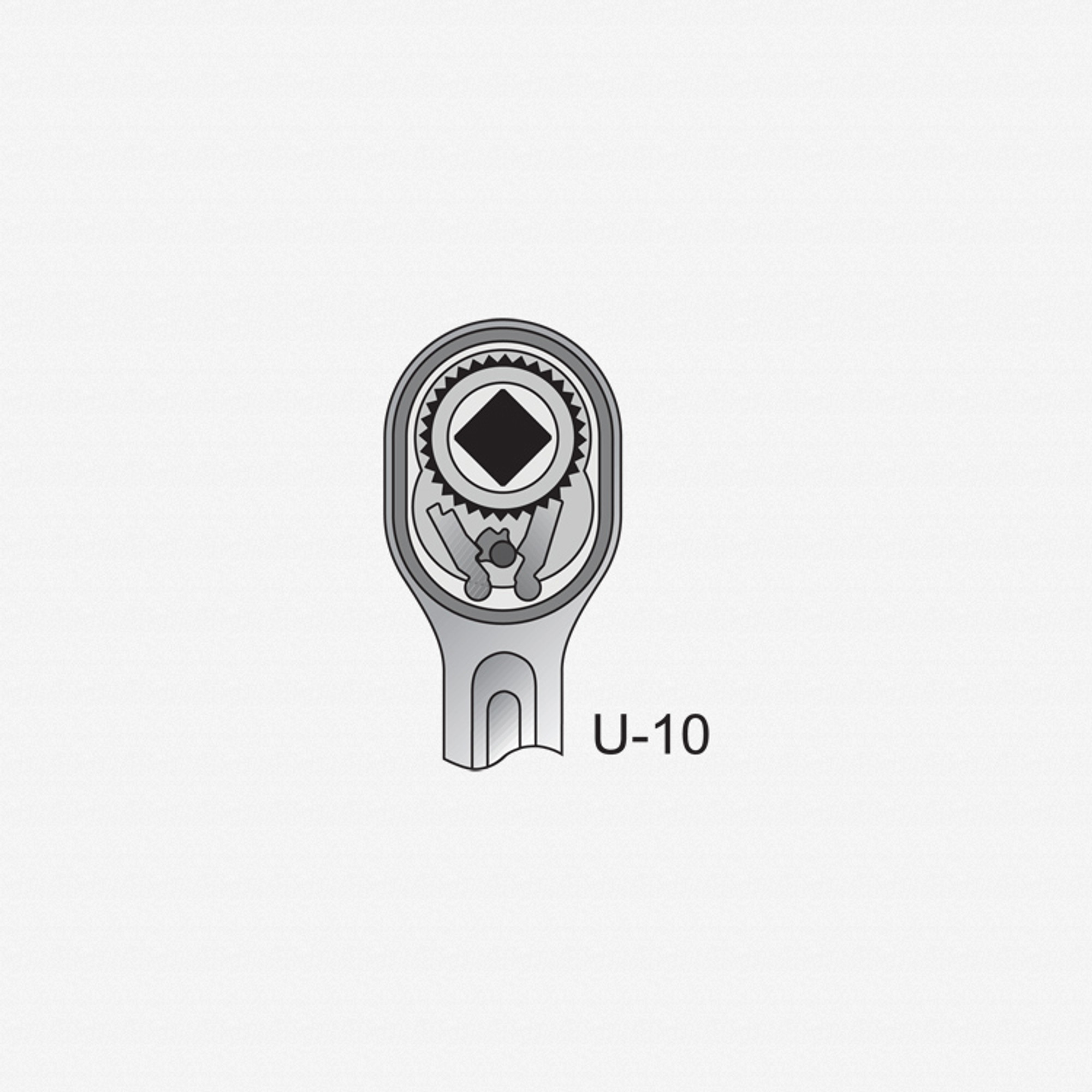 Gedore 1993 U-10 T Reversible Ratchet 1/2" drive