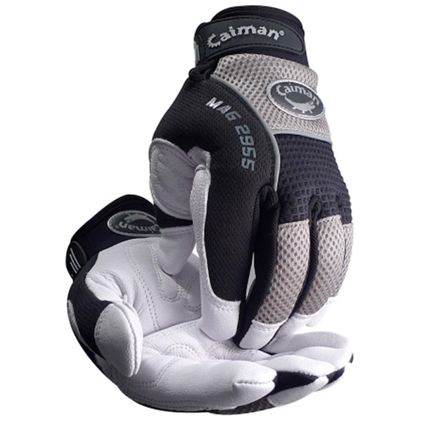 Guante Mecánico de Caimán con Palma de Cabra - Grande - 607-2955-L