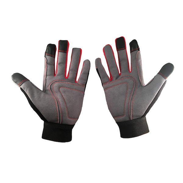Guante de trabajo de ajuste universal de gamuza ultra de cero fricción (Rojo, Lima, Azul) - WG110000