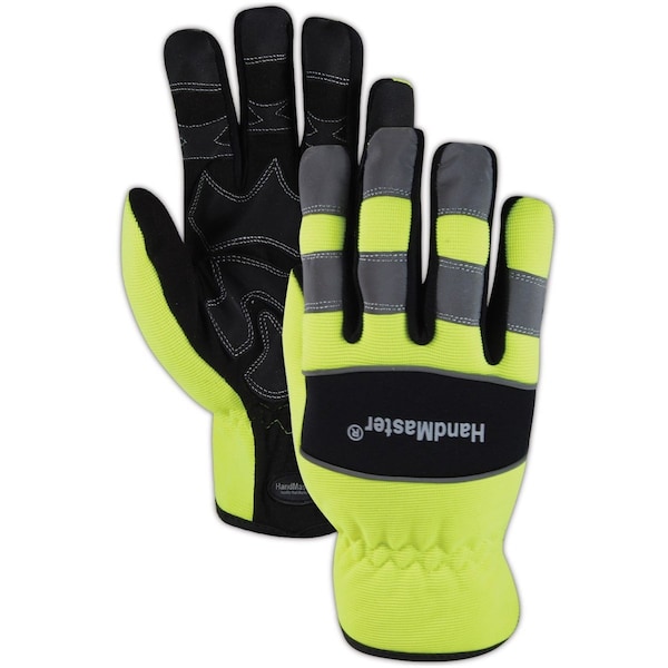 Guantes de Mecánico Magid, L, Amarillo de Alta Visibilidad - MECH106L