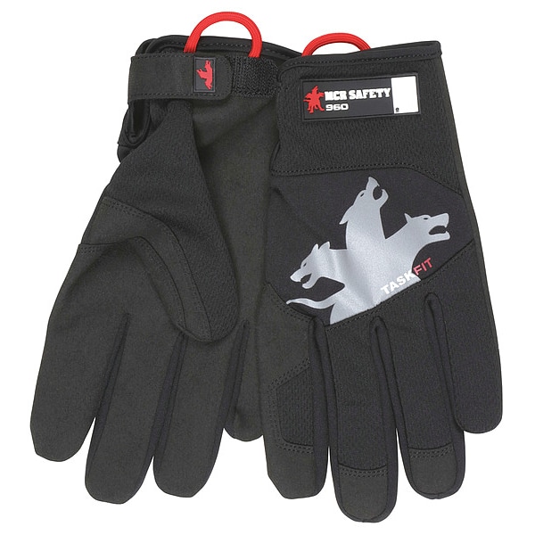Guantes de mecánico de seguridad de Mcr, XL (10), negro - 960XL