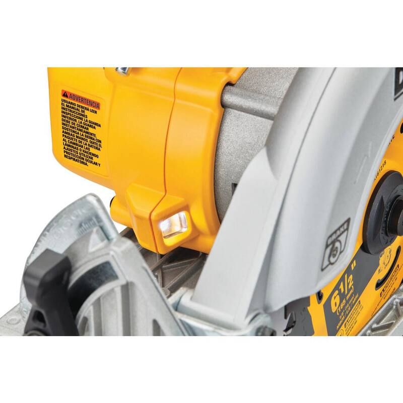 DEWALT 20V MAX XR Clavadora de marcos para estructuras plásticas colladas sin cable con motor sin escobillas de 2 velocidades y sierra circular de 6-1/2 pulgadas (solo herramientas) - DCN21PLBW565B