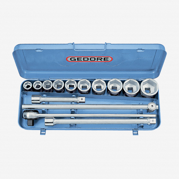 Gedore 32 EMU-2 Socket set 3/4" 14 pcs hex 22-50 mm