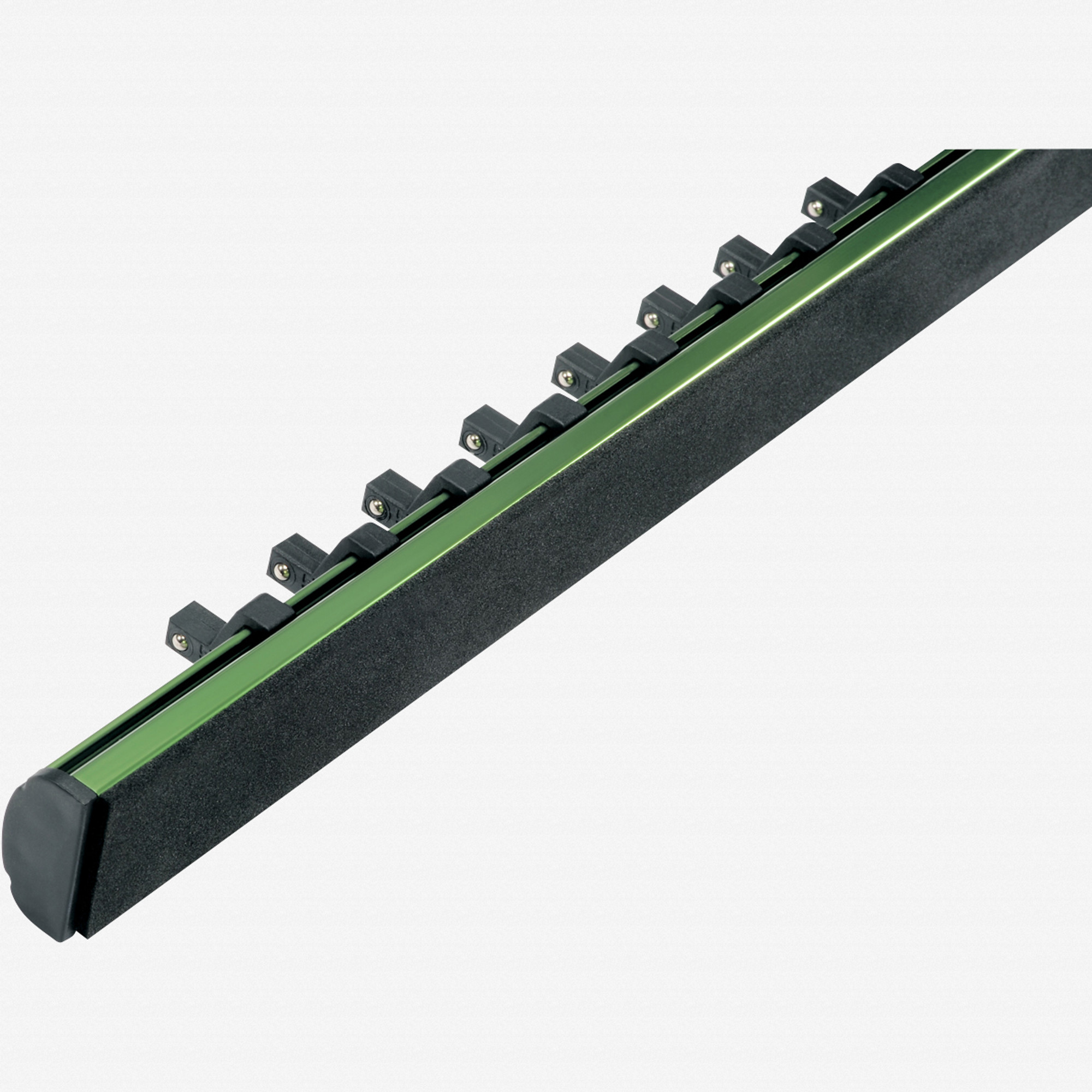Heyco Metric Socket Set on Aluminum Rail - 1/4" Drive, 13 Pieces