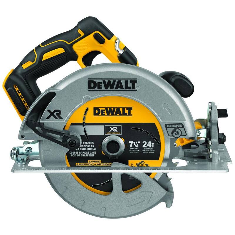 Clavadora inalámbrica DEWALT 20-Volt MAX XR de iones de litio a 21° y sierra circular sin escobillas de 7-1/4 pulgadas (Herramienta solamente) - DCN21PLM1W570B