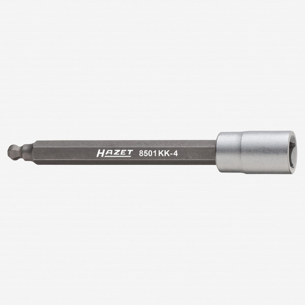 Hazet 8501KK-4 Screwdriver socket with 4mm ball head for RPM sensor 1/4" drive