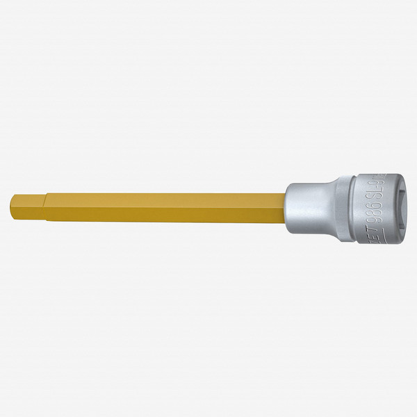 Hazet HZ986SL-9 9 mm Titanium Nitride Hex Socket, 1/2" Drive, 140 mm