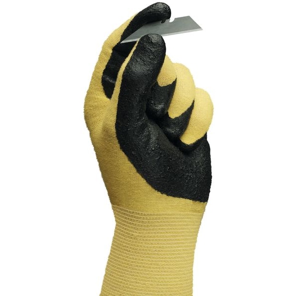 Guantes recubiertos resistentes a cortes Ansell, Nivel de corte A2, 13 ga, negro, L - 11-500