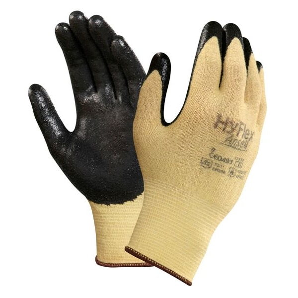 Guantes recubiertos resistentes a cortes Ansell, Nivel de corte A2, 13 ga, negro, L - 11-500