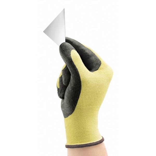 Guantes recubiertos resistentes a cortes Ansell, Nivel de corte A2, 13 ga, negro, L - 11-500